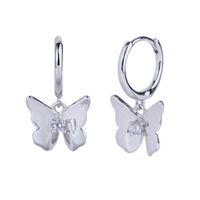 European And American Cross-border Retro Butterfly Earrings Fashion Inlaid Zircon Earrings main image 6
