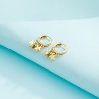 Simple Style Star Patchwork Plating Alloy No Inlaid Earrings main image 6