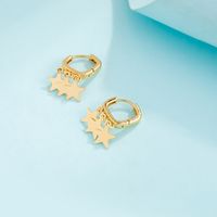 Simple Style Star Patchwork Plating Alloy No Inlaid Earrings main image 4