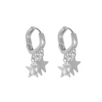 Simple Style Star Patchwork Plating Alloy No Inlaid Earrings main image 3