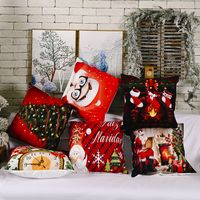 New Christmas Ornaments Creative Flannel Pillowcase sku image 4