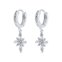 Jewelry Micro-studded Eight Pointed Star New Cross-border Personality Earrings Wholesale sku image 2