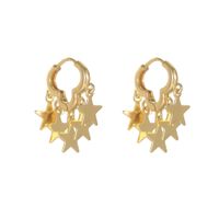 Simple Style Star Patchwork Plating Alloy No Inlaid Earrings sku image 2