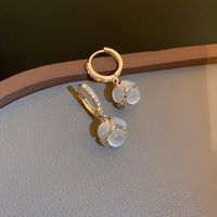 Koreanische Art Einfache Opal-diamant-besetzte Hortensie Ohrringe Mode Ohrringe Personalisierte Ohrringe sku image 1