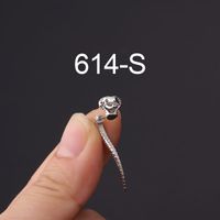 Ear Cartilage Rings & Studs Fashion Snake 316 Stainless Steel  Plating sku image 1