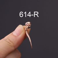 Ear Cartilage Rings & Studs Fashion Snake 316 Stainless Steel  Plating sku image 3
