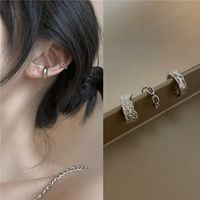 Retro Geometric Ear Bone Clip Korean Personality Design Sense Opening Adjustable Fashion Earrings main image 2