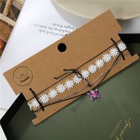 European And American Lace Flower Bow Clavicle Chain Fashion  Butterfly Pendant Choker main image 3