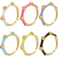 Women's Korean-style Fashionable Drip Ring, Adjustable Round Diamond-embedded Cross-border Diy Ornament Accessories main image 1