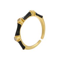 Women's Korean-style Fashionable Drip Ring, Adjustable Round Diamond-embedded Cross-border Diy Ornament Accessories main image 5