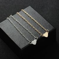 Fashion Heart Alloy Plating No Inlaid Women's Bracelets main image 3