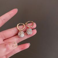 Koreanische Art Einfache Opal-diamant-besetzte Hortensie Ohrringe Mode Ohrringe Personalisierte Ohrringe main image 1