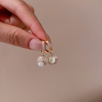 Korean Style Simple Opal Diamond-studded Hydrangea Earrings Fashion Earrings Personalized Earrings main image 3