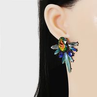 European And American New Style All-match Alloy Glass-studded Geometric Retro Earrings Foreign Trade main image 6