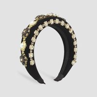 Baroque Palace Style Exaggerated Thick Sponge Headband Full Of Diamond Flower Hair Accessories main image 4