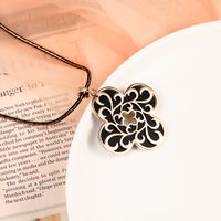 Brass Material Hollow Flower Element Sweater Chain main image 1