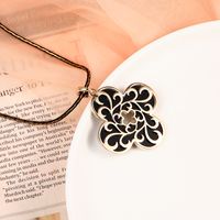 Brass Material Hollow Flower Element Sweater Chain sku image 1