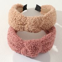 Solid Color Broad-brimmed Headband sku image 1