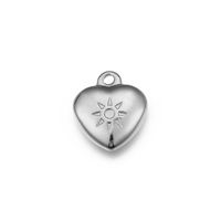 Jewelry Accessories Stainless Steel Heart-shaped Sun Pattern Cartoon Pendant Wholesale sku image 2