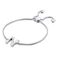 Fashion Temperament Stainless Steel 26 English Letter Bracelet sku image 14