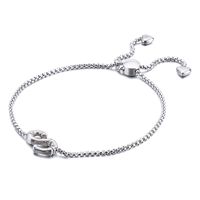 Fashion Temperament Stainless Steel 26 English Letter Bracelet sku image 27