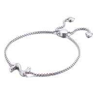 Fashion Temperament Stainless Steel 26 English Letter Bracelet sku image 26