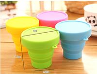 Candy Color Portable Outdoor Sports Telescopic Mouthwash Cup Travel Silicone Folding Cup Drinking Cup main image 5