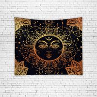 Cross-border Wall Decoration Ins Wind Gradient Moon Tapestry Wall Decorations Beach Towel Decorative Cloth main image 5