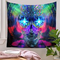 Psychedelic Tapestry Bohemian Tapestry Background Cloth Skull Tapestry Customization main image 1