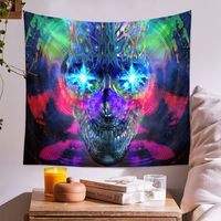 Psychedelic Tapestry Bohemian Tapestry Background Cloth Skull Tapestry Customization main image 3