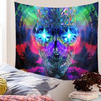 Psychedelic Tapestry Bohemian Tapestry Background Cloth Skull Tapestry Customization main image 4