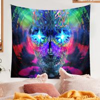 Psychedelic Tapestry Bohemian Tapestry Background Cloth Skull Tapestry Customization main image 5