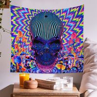 Tapestry Tarot Card Tapestry Psychedelic Tapestry Background Cloth Skull Tapestry Customization main image 3