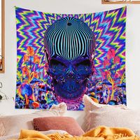 Tapestry Tarot Card Tapestry Psychedelic Tapestry Background Cloth Skull Tapestry Customization main image 5