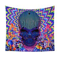 Tapestry Tarot Card Tapestry Psychedelic Tapestry Background Cloth Skull Tapestry Customization main image 6