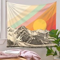 Tapestry Bohemian Upholstery Cloth Background Hanging Cloth Mountain Range Tapestry Custom Tapestry main image 1