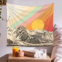 Tapestry Bohemian Upholstery Cloth Background Hanging Cloth Mountain Range Tapestry Custom Tapestry main image 3