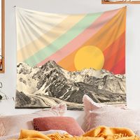 Tapestry Bohemian Upholstery Cloth Background Hanging Cloth Mountain Range Tapestry Custom Tapestry main image 5