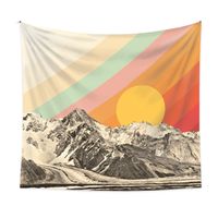 Tapestry Bohemian Upholstery Cloth Background Hanging Cloth Mountain Range Tapestry Custom Tapestry main image 6