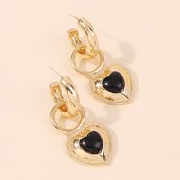 Baroque Style Elegant Heart Pendant Earrings main image 4