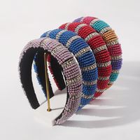 Ethnic Thick Sponge Exaggerated Imitation Pearl Beads Headband main image 1