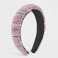 Ethnic Thick Sponge Exaggerated Imitation Pearl Beads Headband sku image 4