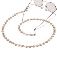 Handmade Chain Metal Glasses Rope Color Small Daisy Pendant Glasses Chain Mask Chain main image 3