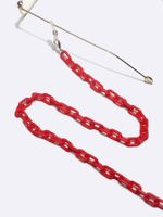 Big Red Oval Acrylic Concave Shape Mask Chain Glasses Chain Glasses Rope main image 3