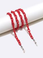 Big Red Oval Acrylic Concave Shape Mask Chain Glasses Chain Glasses Rope main image 4