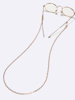 Non-slip Popular Metal Glasses Rope Gold Thin Oval Handmade Glasses Chain main image 3