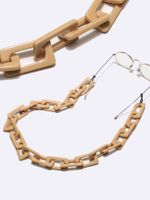 Plastic Khaki Rectangular Glasses Rope Glasses Chain main image 1