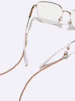 Two-piece Glasses Chain Twist Round Gold Glasses Rope Mask Chain main image 4