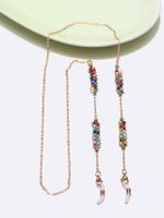 Fashion Handmade Chain Mixed Color Rice Bead Glasses Chain Mask Chain main image 1