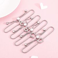 Fashion Temperament Stainless Steel 26 English Letter Bracelet main image 5